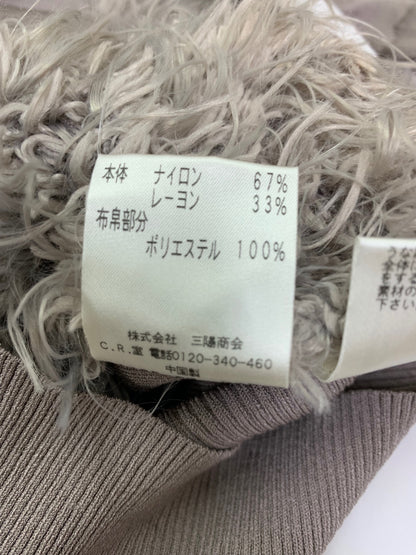 トゥービーシック UAF49-821-08 プルオーバー Ⅱ グレー シャギー サテン リボン IT6W6FLQIV00