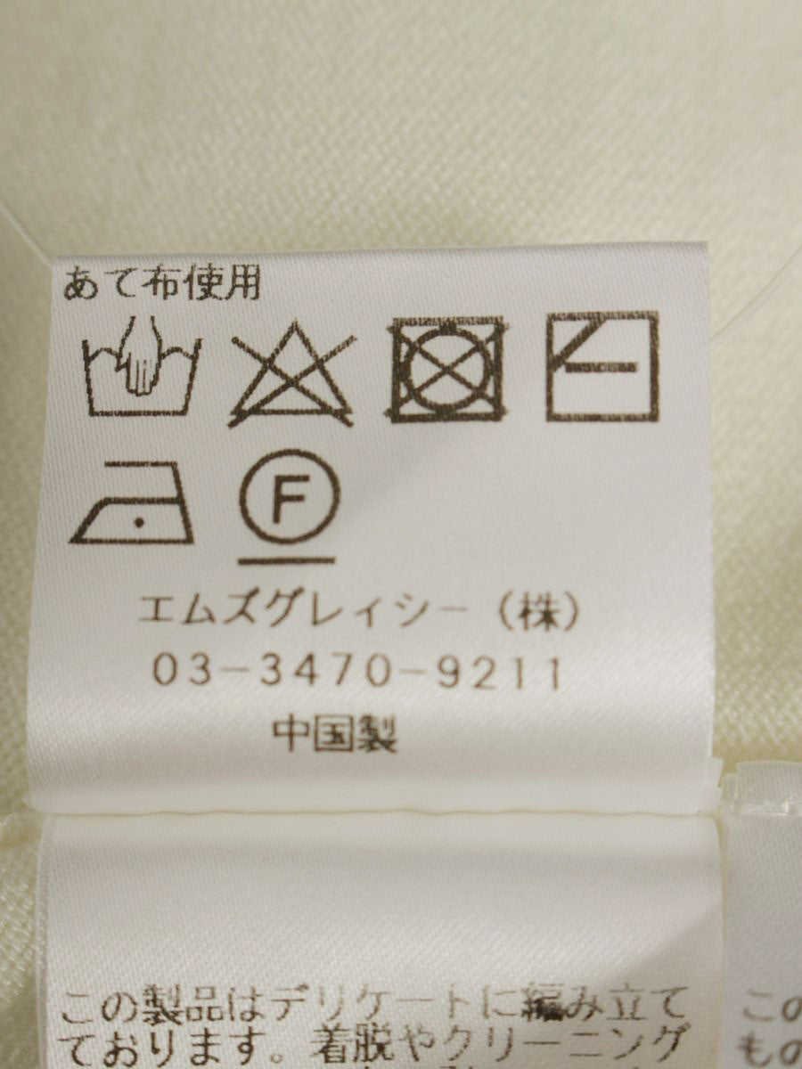 エムズグレイシー 女の子モチーフニット 418541 40 ホワイト ITBWQZVQNIWL