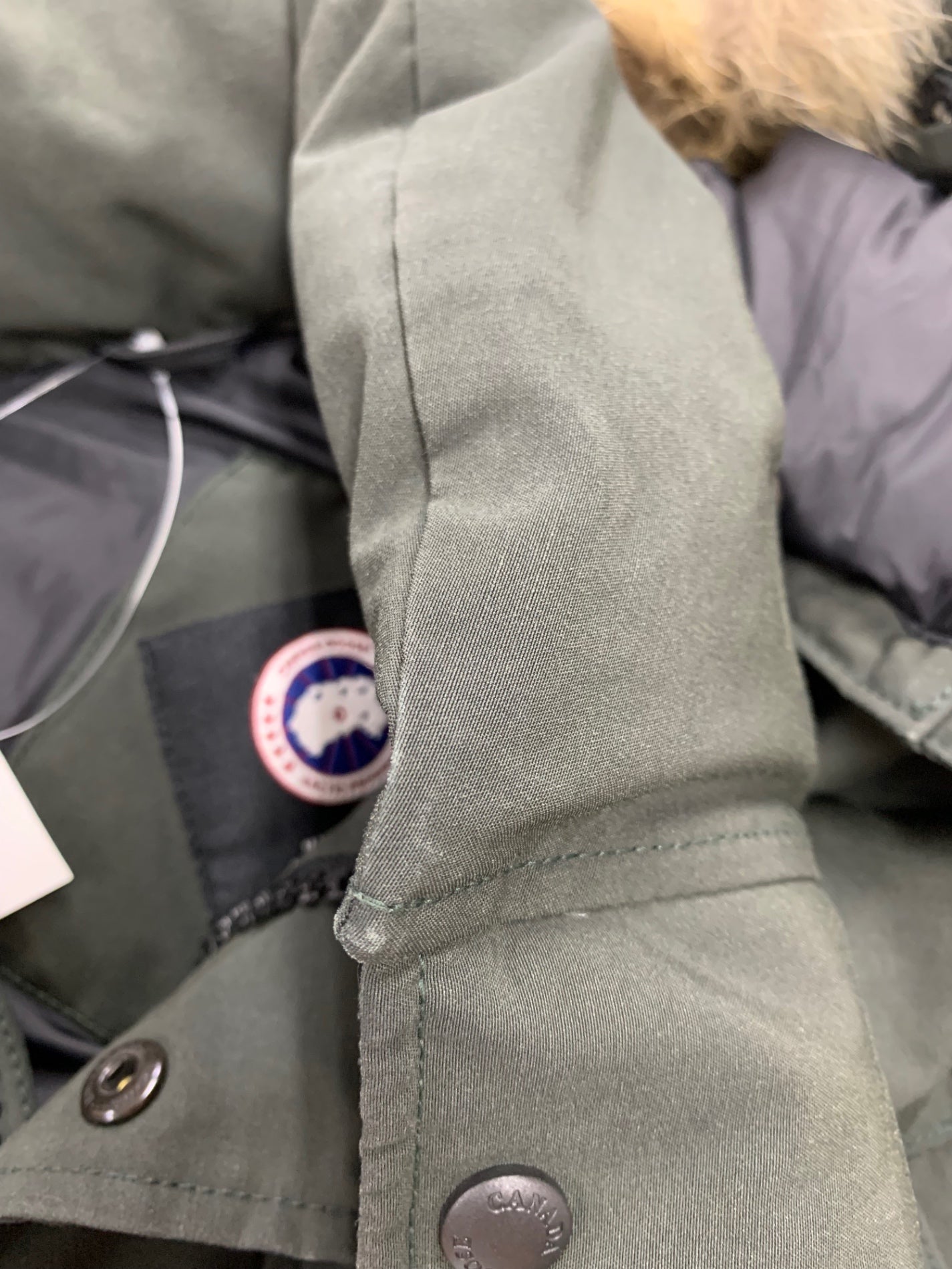 カナダグース ウィンダムパーカ フュージョンフィット 3808MA ダウンジャケット S カーキグリーン IT8ADZ2AMCE8