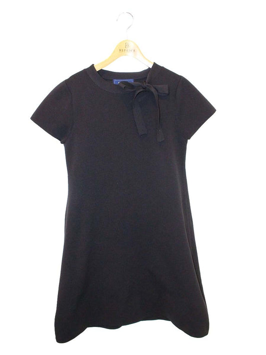 エムズグレイシー Tent Knit One-piece 918341 ワンピース 38 ブラック ニット IT64QSK5KTPS