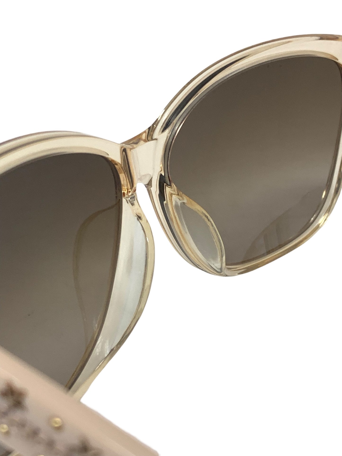 ジミーチュウ CHANTY 6VOJ6 サングラス 透明 セルフレーム フルリム ウェリントン スタースタッズ ITMF2SARIS0U