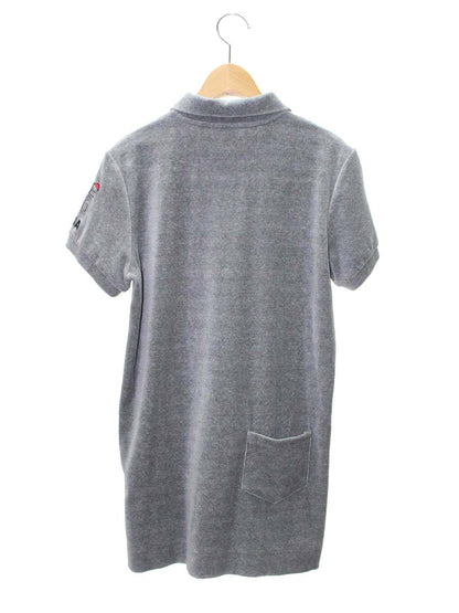 スタジオピッコーネ PICONE CLUB C319923 チュニック 2 グレー ベロア アルチビオ ロゴ ITQ5LRINWKNI