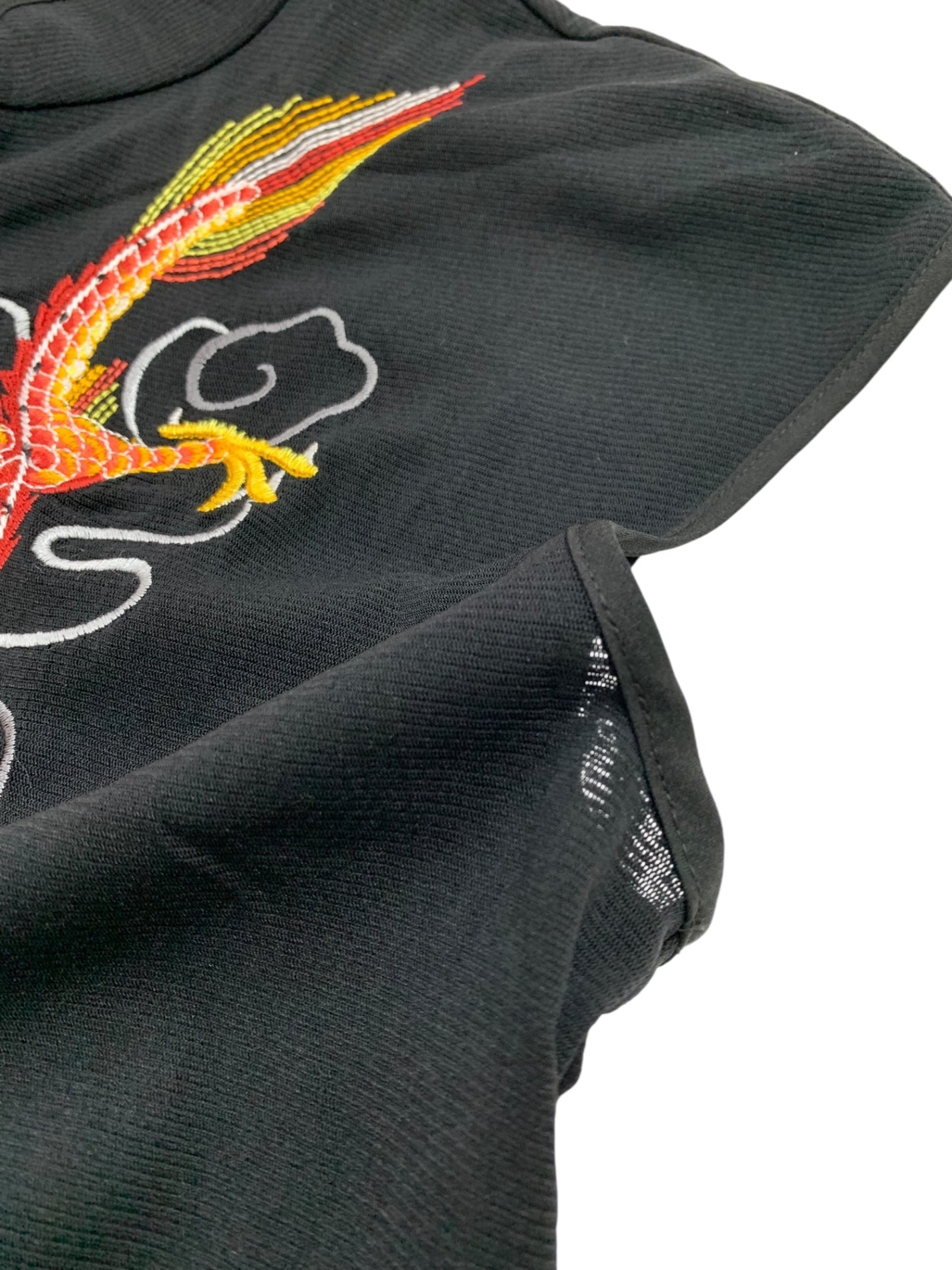 ヴィヴィアンタム 14176141 ワンピース 40 ブラック ドラゴン フェニックス 刺繍 ITKSHUGKB2CQ