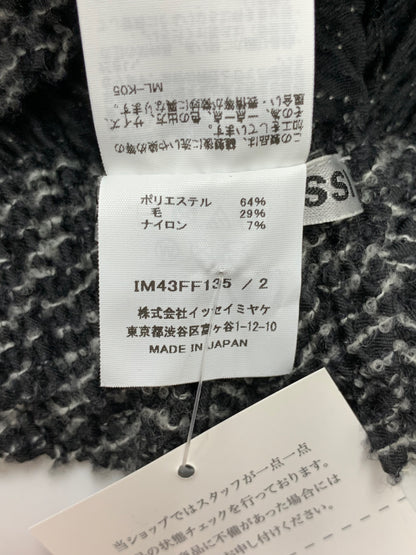 イッセイミヤケ IM43FF135 ワイドパンツ 2 ブラック ウール混 24AW ITNBHUHQDUAP