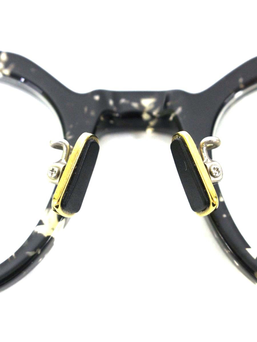 ワイズ 81-0025-2 メガネ ブラック/クリア セルフレーム フルリム ウェリントン ITA19JBFYIRC