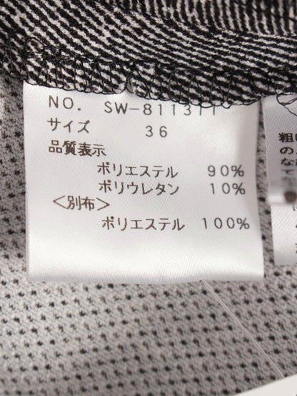 エムズグレイシー 811311 ワンピース 36 グレー 肩リボン ストレッチ ITYPFVS5L49W 【SALE】