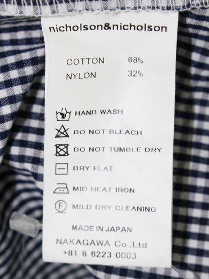 ニコルソンアンドニコルソン SEABREEZE-W シャツ 38 ネイビー nicholson&nicholson定番 IT849120WV85