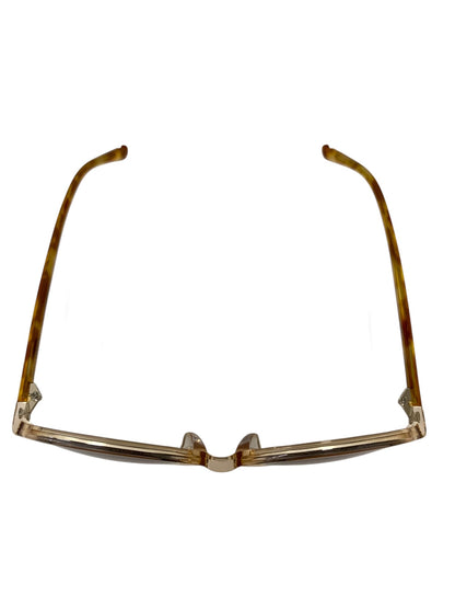 ランバンオンブルー SLB008J サングラス ブラウン セルフレーム フルリム ラウンド（丸メガネ）クリアカラー IT25UVO4E4GB