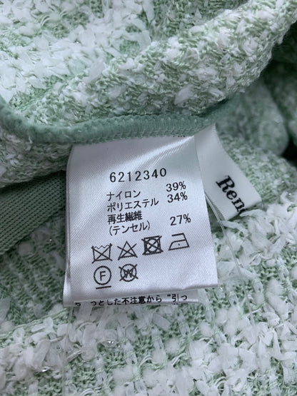 ルネ 6212340 パーカー 34 グリーン ツイード調 フーディ ジップアップ ITNAHCDOX3CO