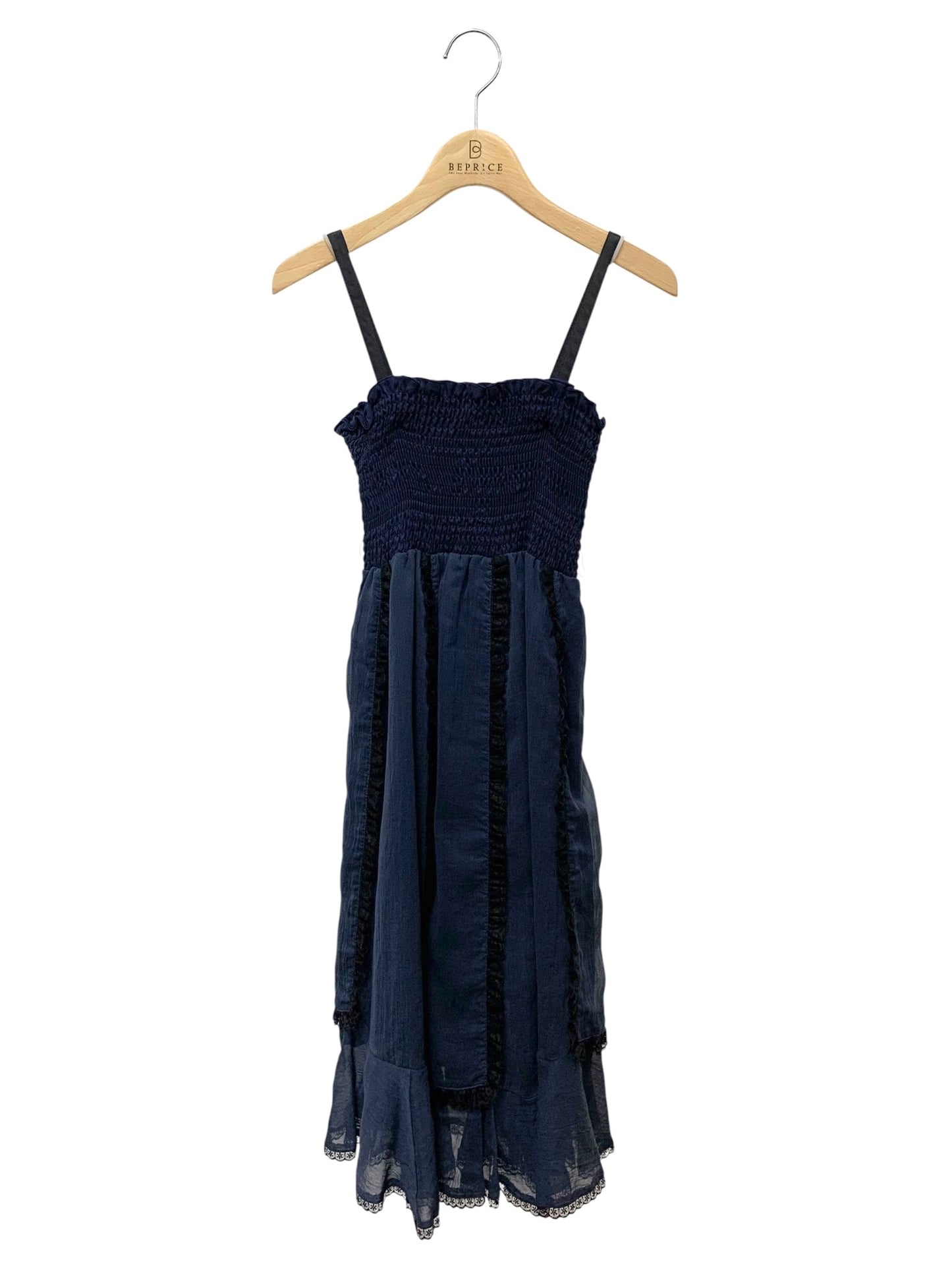 グレースコンチネンタル 06113431-3 ワンピース ドレス 36 ネイビー IT2MRURRUSUG