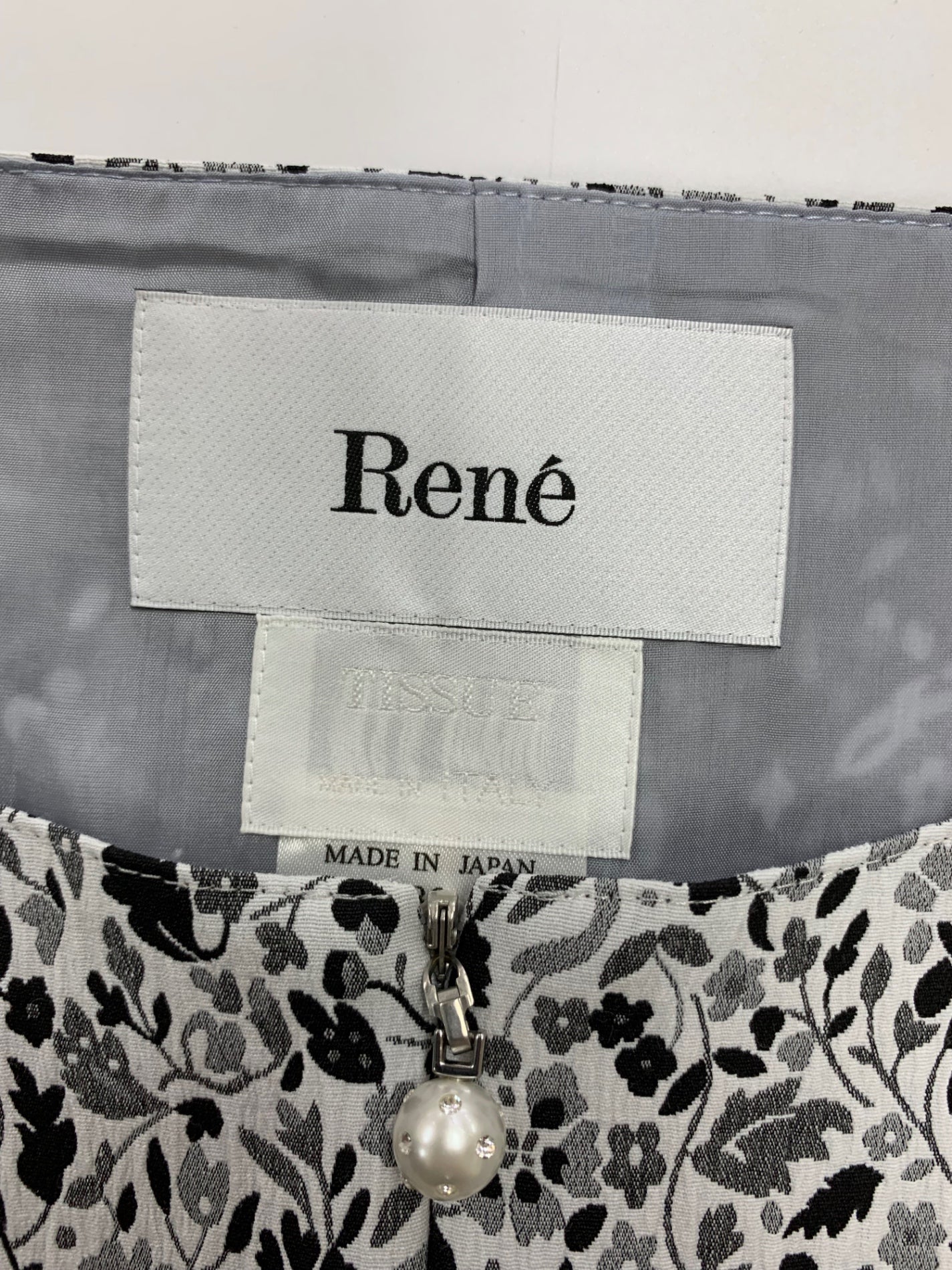 ルネ 6216510 ワンピース 36 ホワイト フラワーモチーフ ジャガード TISSUE社製 ITPGW7JEDD9S