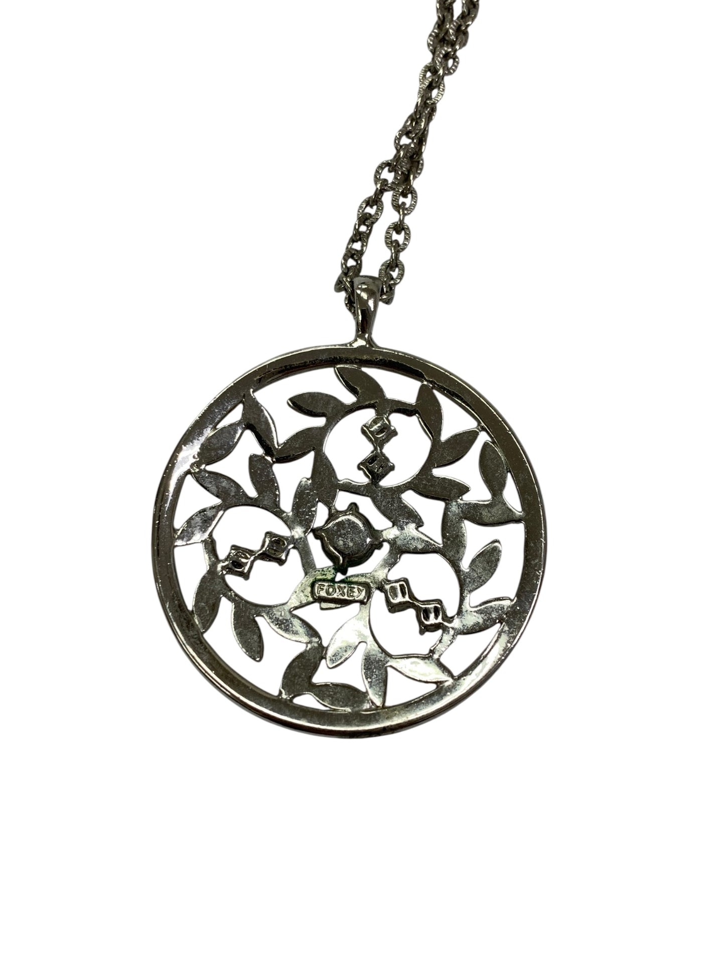 フォクシーブティック NECKLACE CRYSTAL MOON 25772 ネックレス シルバー ITMVJG2NBHU6