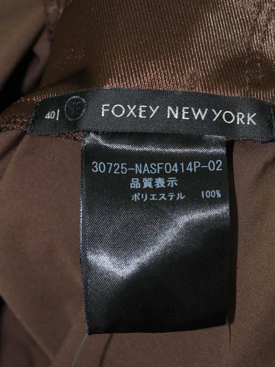 フォクシーニューヨーク 30725 スカート 40 ブラウン フレアー SP品 ITV3VGH76J4C