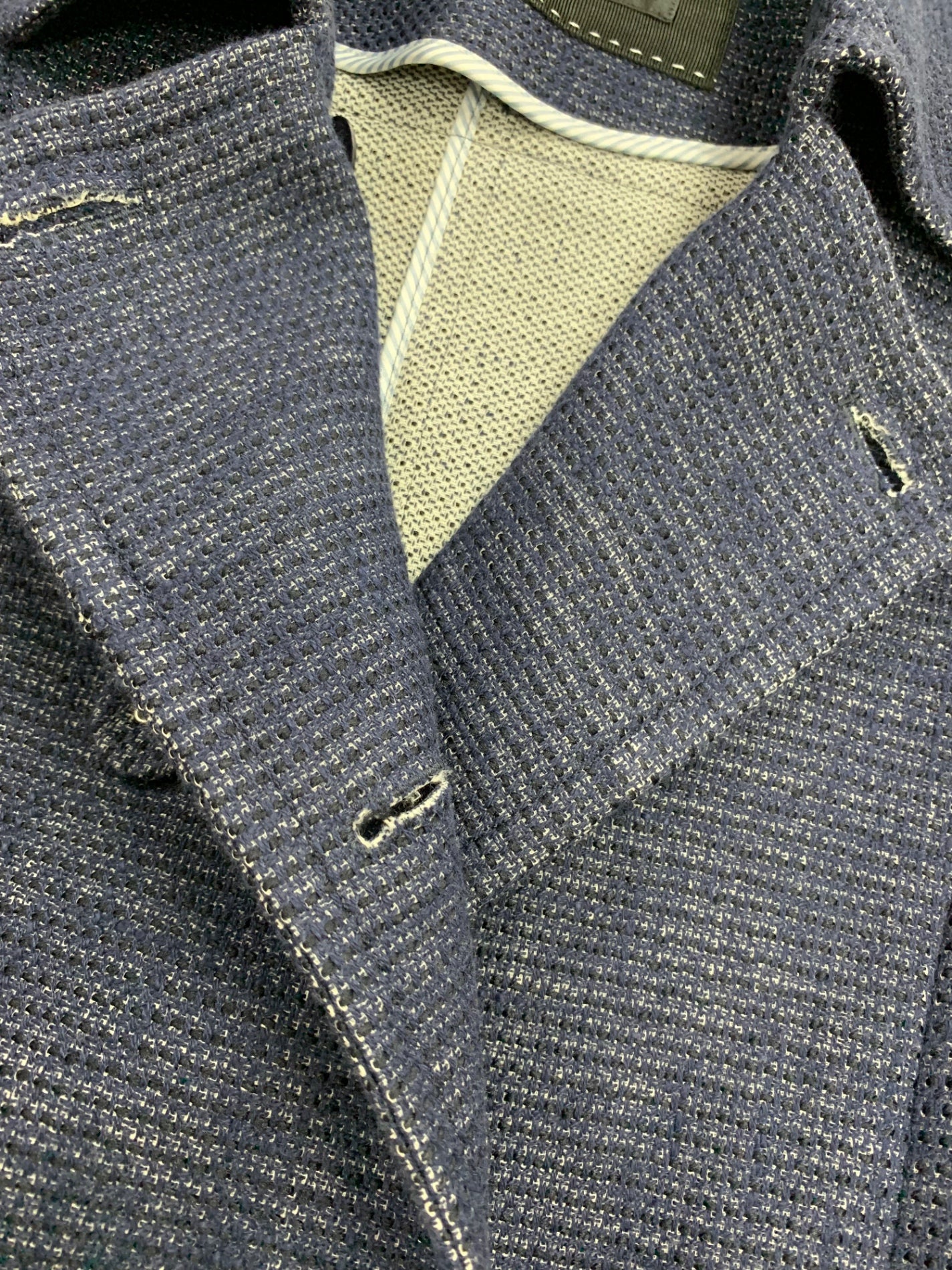 トゥービーシック W5A04-182-29 コート 40 ブルー ダブルブレスト キルトボタン IT2K4BW8EQU6 【SALE】