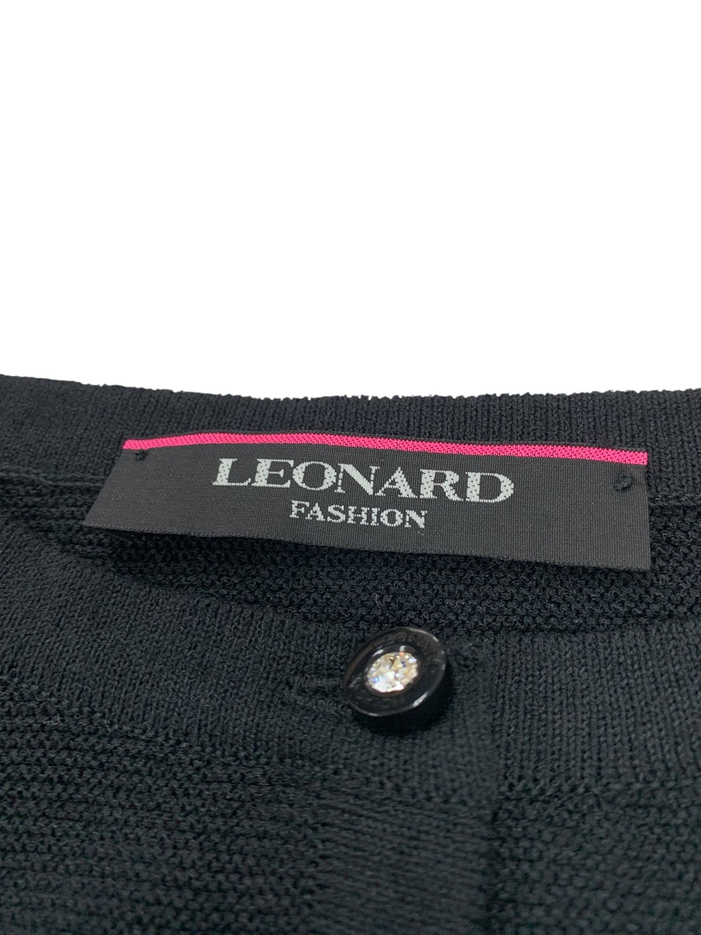 レオナールファッション 52F361351 カーディガン 4 ブラック 刺繍 IT4UU3NGMFYS