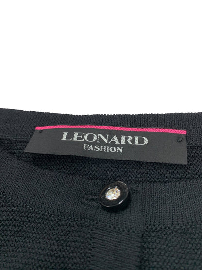 レオナールファッション 52F361351 カーディガン 4 ブラック 刺繍 IT4UU3NGMFYS