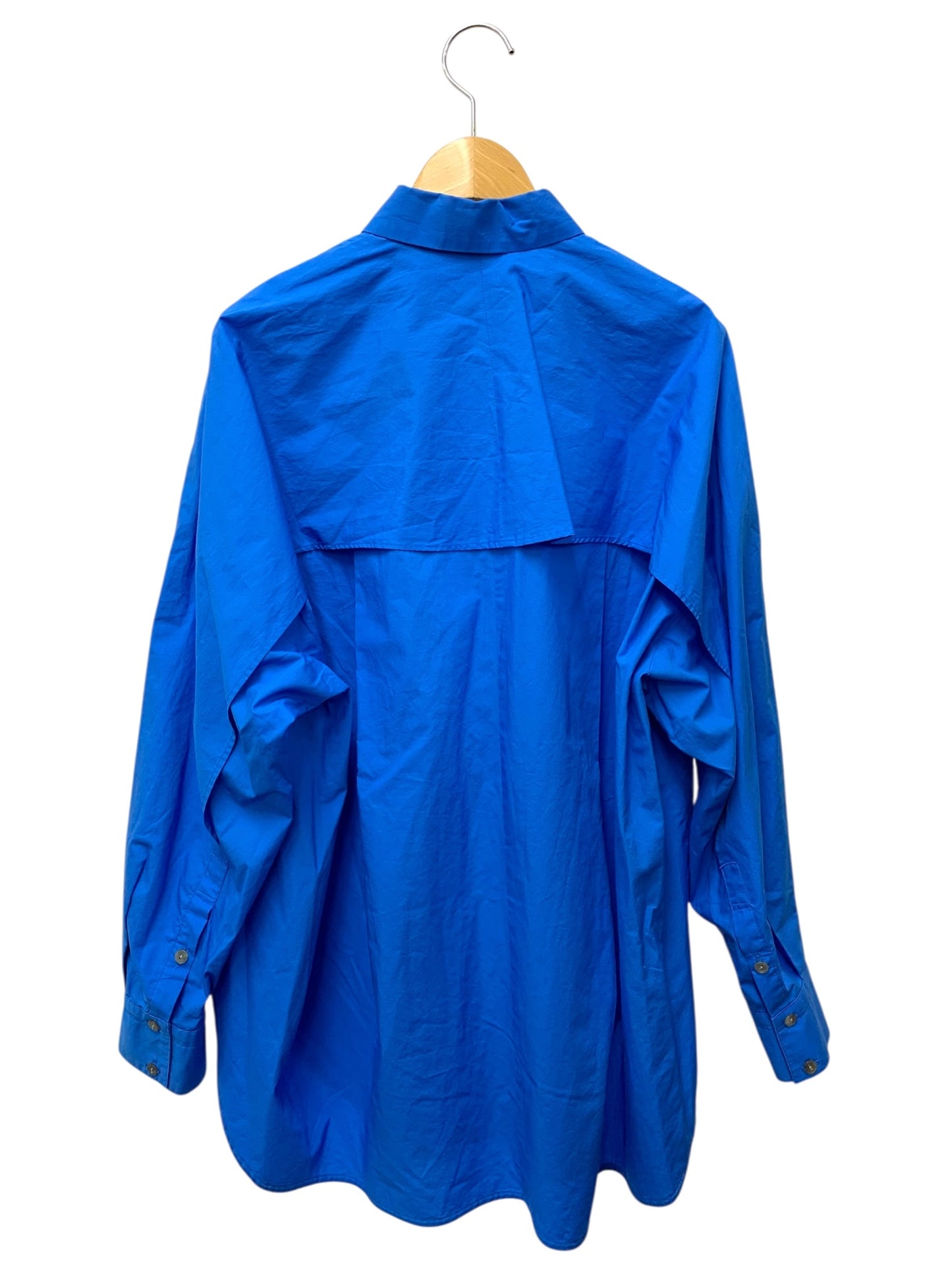 エンフォルド ROUND-SLIT SHIRT 300GS230-0260 シャツ 38 ブルー コットン ラウンドスリット ITD7CX4G0UZI