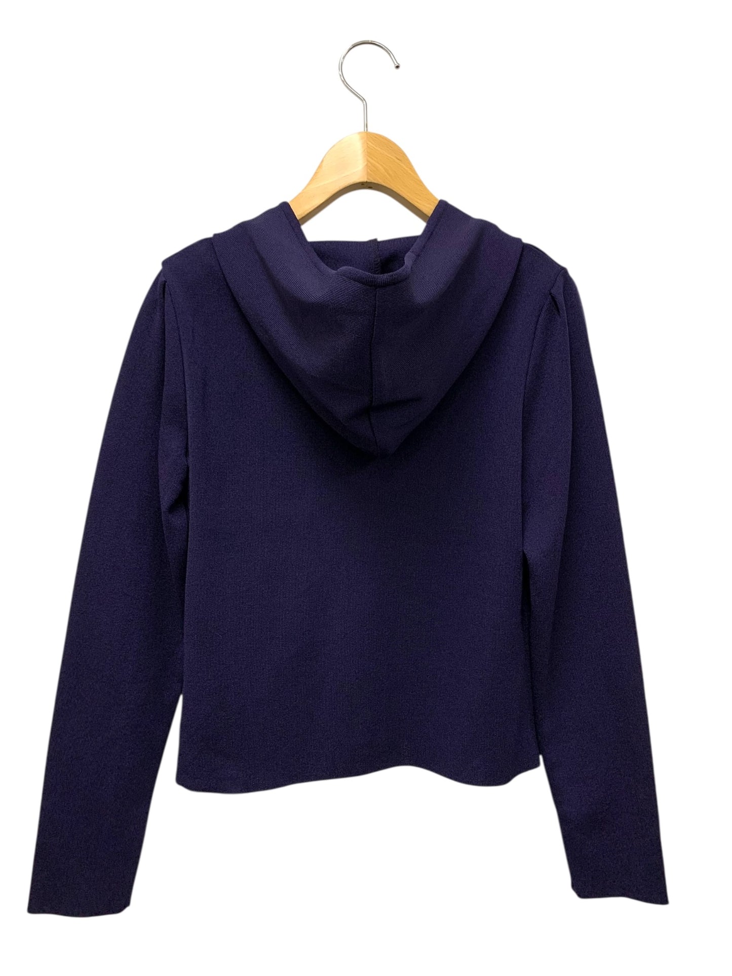 ルネ 6832370 パーカー 38 パープル パール ラインストーン Wジップ ITXM2CAH01L4