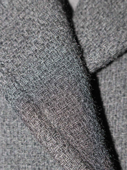 エムズグレイシー 124545 ジャケット 38 ブラック 1B ウール混 ITI11DSRE73L