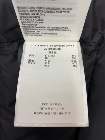 カナダグース FREESTYLE VEST 2832L ダウンベスト S ブラック IT1F7ZBYWUYM