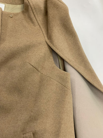 ルネ ケープコート ポリー 6138240 ポンチョ 36 ベージュ マント フォックスファーストール カシミヤ ウール ITEWU4YIKIXH