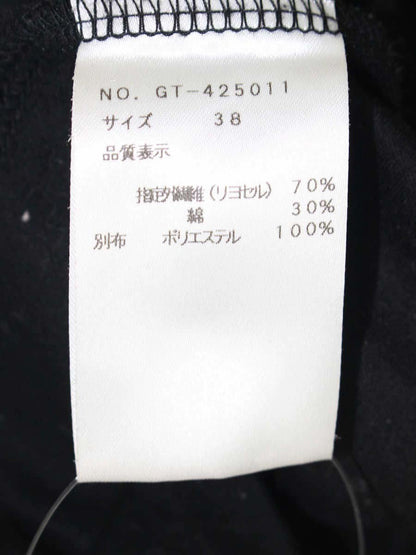 エムズグレイシー 425011 Tシャツ カットソー 38 ブラック オーガンジー ITZHZIU9EKVK