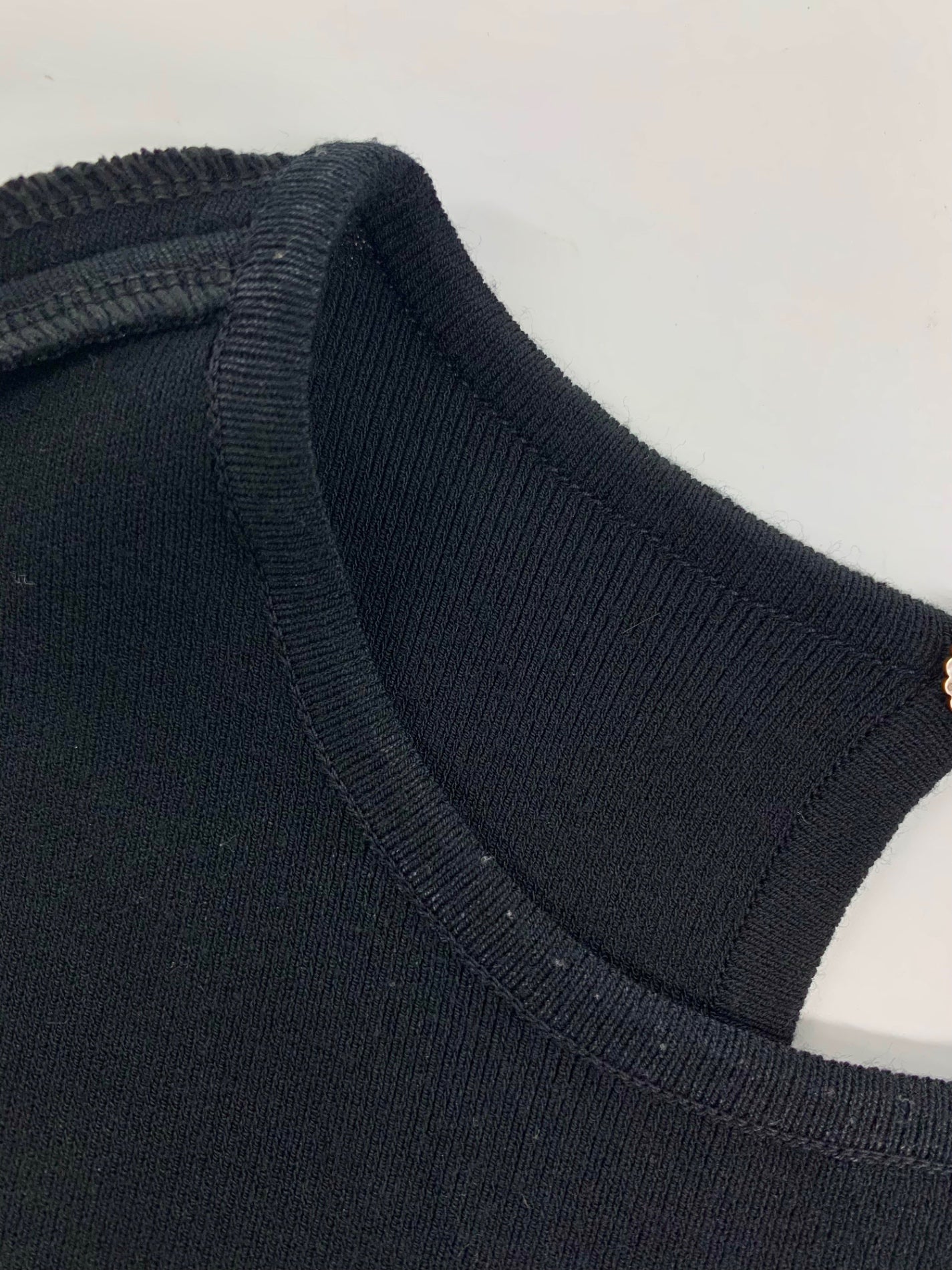 フォクシーブティック 32599 ワンピース 38 ブラック ニット ロゴ  