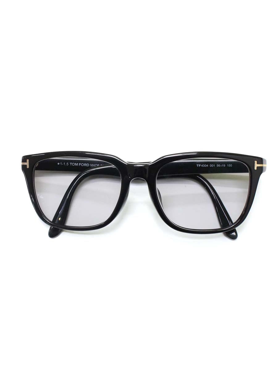 トムフォード TF-4304 メガネ ブラック セルフレーム フルリム ウェリントン ITBCUOKSFTPW