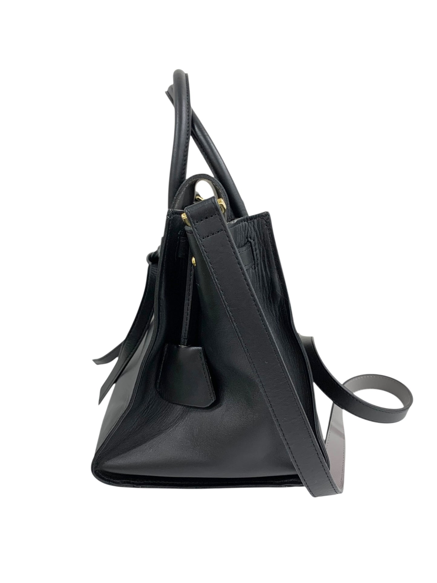 エーディーエムジェイ トートバッグ ブラック フラップ ショルダー 2way レザー ITINNADZE519