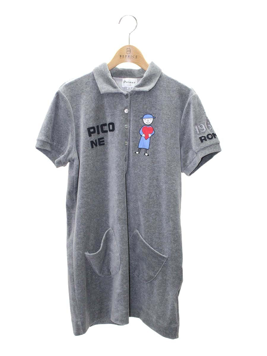 スタジオピッコーネ PICONE CLUB C319923 チュニック 2 グレー ベロア
