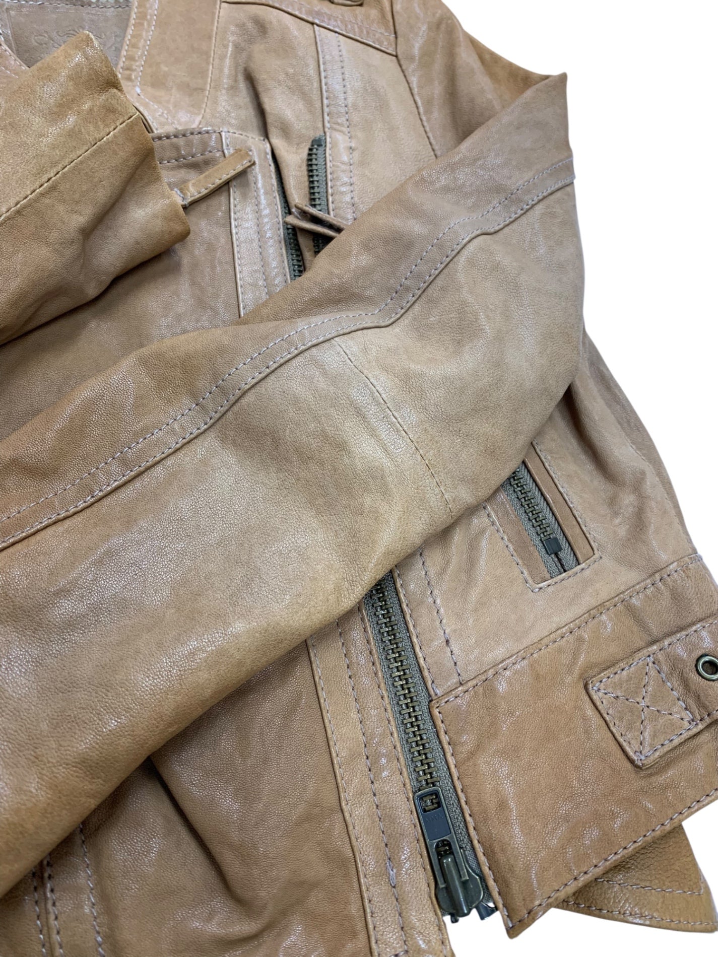 ダイアグラム 0418 0401 ライダースジャケット 36 ブラウン ラムレザー 羊革 IT7BFFU3GSA0 【SALE】