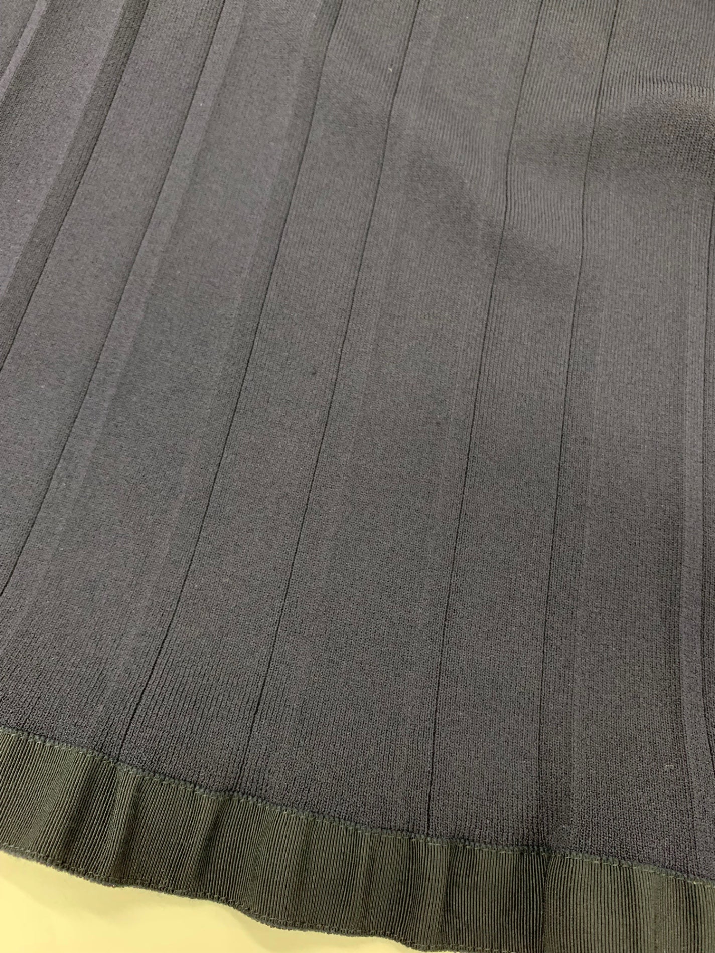 エムプルミエクチュール F718-026 ニットワンピース 36 ネイビー プリーツ ITZ2N2TH6RVC