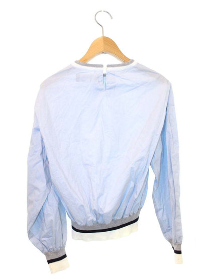 エムズグレイシー Athlesure Blouse 910111 シャツ ブラウス 38 ブルー ITQBZBGJKP04