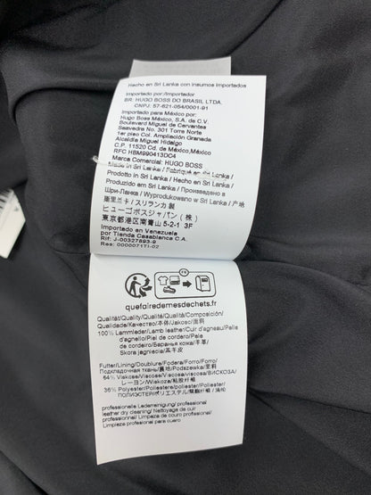 ヒューゴボス BOSS Jacke Sajosa 10236956 レザージャケット 36 ブラック シングルライダース ITLI9MN89Y1W