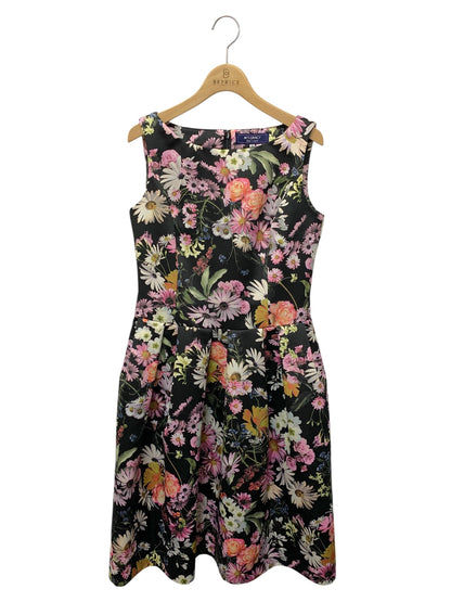 エムズグレイシー Autumn flower Dress 811501 ワンピース 38 ブラック/マルチカラー ITR6X52Y3KQ8