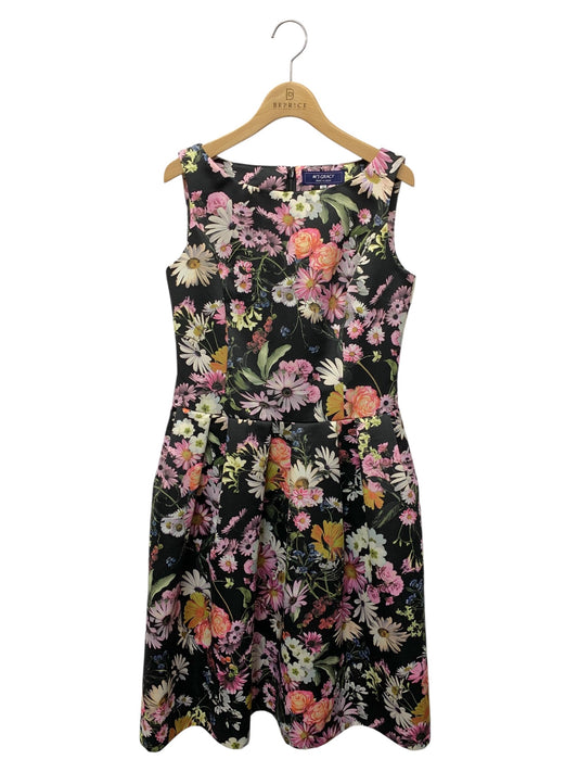 エムズグレイシー Autumn flower Dress 811501 ワンピース 38 ブラック/マルチカラー ITR6X52Y3KQ8