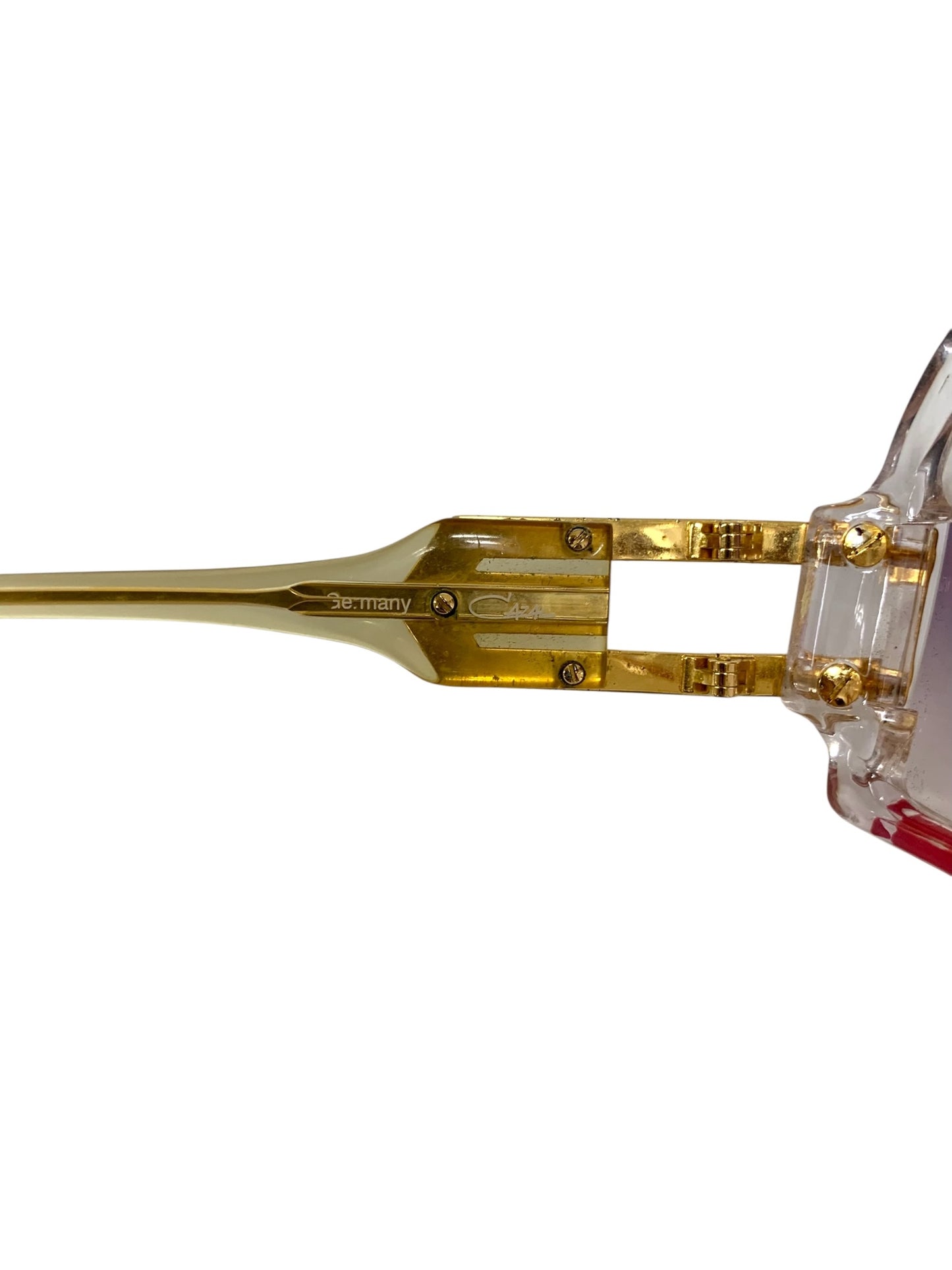 カザール MOD.858 サングラス 透明 セルフレーム ハーフリム（ナイロール）ウェリントン ITPYBX0S7PIC