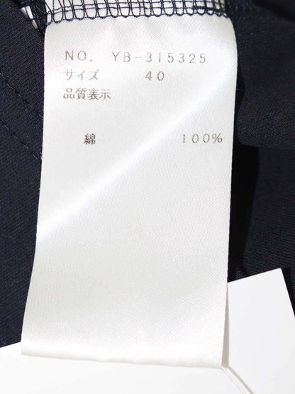 エムズグレイシー 315325 トップス 40 ネイビー リボン 綿100％ IT1ZH7NHMEVM