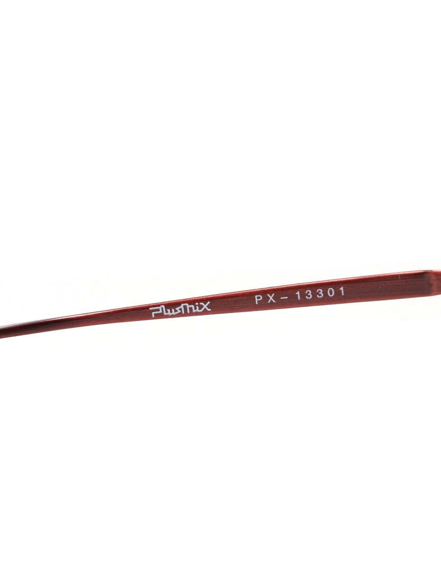 プラスミックス PX-13301 メガネ レッド メタルフレーム フルリム IT5OR1JDVXS0