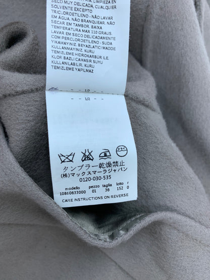 マックスマーラ 10860633000 コート 36 グレー CUCITO A MANO ウール混 ステッチ ITPH42HSX29W 【SALE】