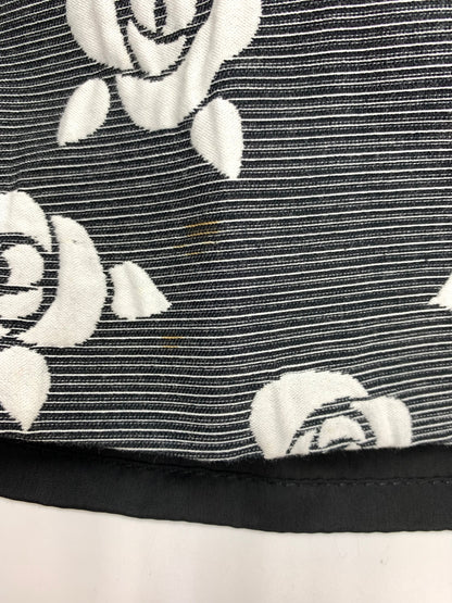 エムズグレイシー 727114 スカート 38 ブラック バラモチーフ フレアー IT5NJNJVFZZ0