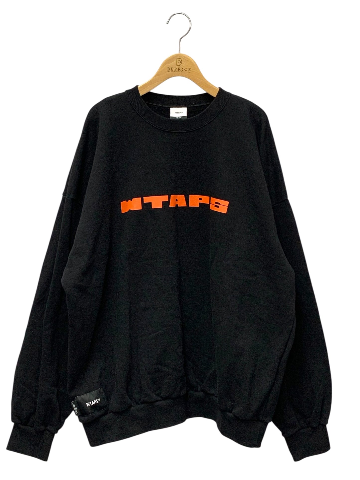 ダブルタップス BRICK 252ATDT-CPM01S スウェット X04 ブラック ロゴ IT0881YJ9PM6