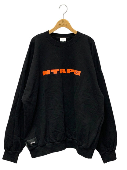ダブルタップス BRICK 252ATDT-CPM01S スウェット X04 ブラック ロゴ IT0881YJ9PM6