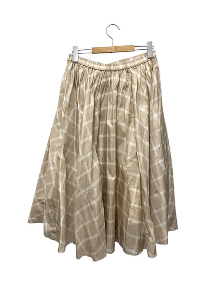 フォクシーブティック Diana ダイアナ 45197 スカート 40 ベージュ チェック柄 ITC2ZRNK6YUI