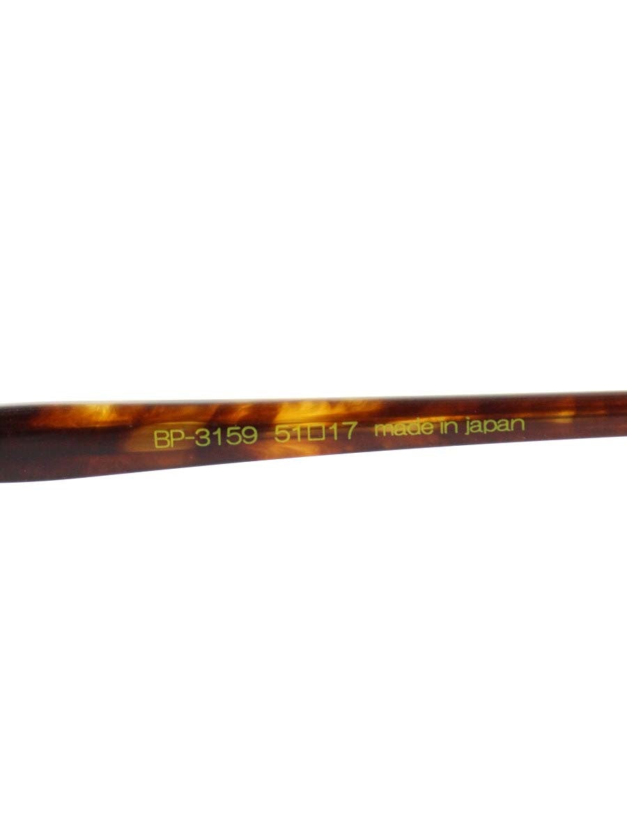 ベセペセ BP-3159 メガネ ブラウン/レッド セルフレーム フルリム オーバル ITYS6AUWFS4G