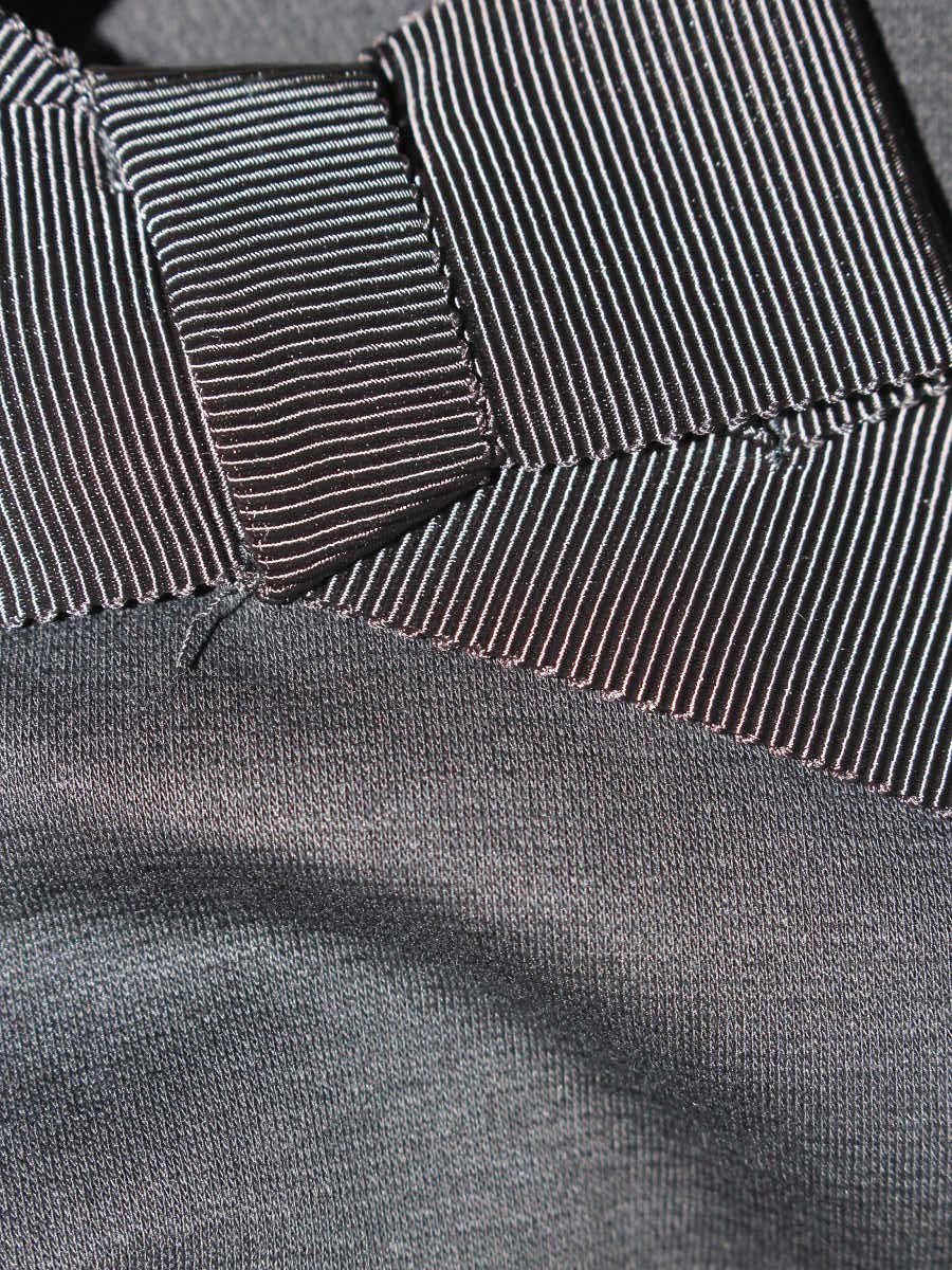 エムズグレイシー Volume Sleeve Cut sew 815319 Tシャツ カットソー 38 ブラック リボン ITBF203V5GCI