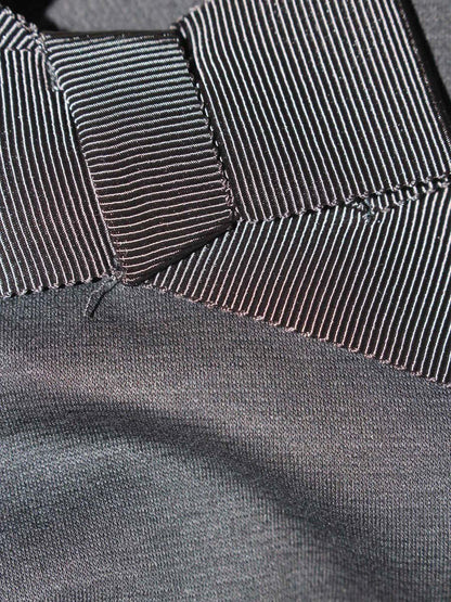 エムズグレイシー Volume Sleeve Cut sew 815319 Tシャツ カットソー 38 ブラック リボン ITBF203V5GCI