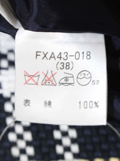 バーバリーロンドン FXA43-018 スカート 38 ネイビー チェック ITGLKR7ZF7V4