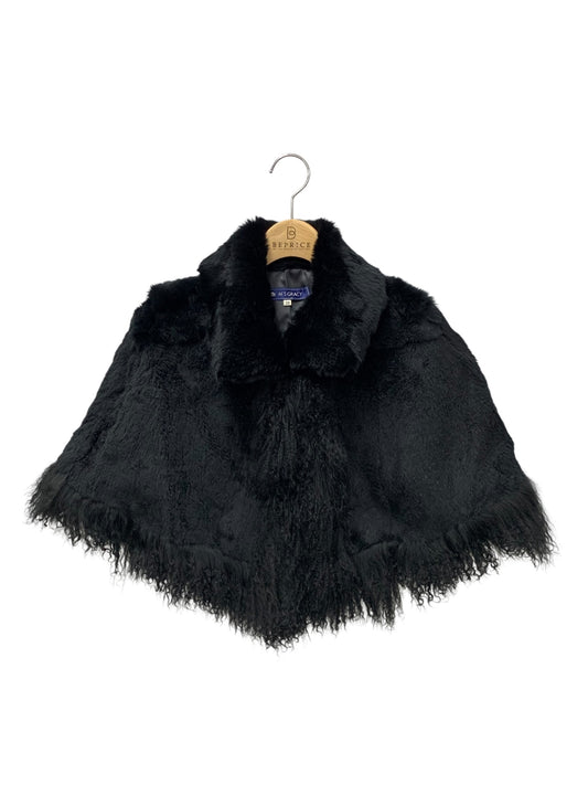 エムズグレイシー 524514 ケープ 38 ブラック ラビットファー ITND0R7QD3QW