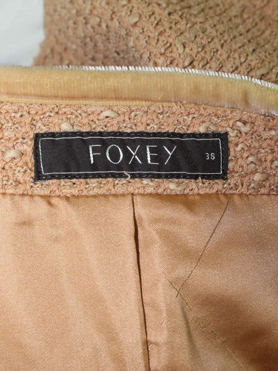 フォクシーブティック コンコルド 29054 ジャケット 38 オレンジ ツイード ベロア IT4IAFMRRR86